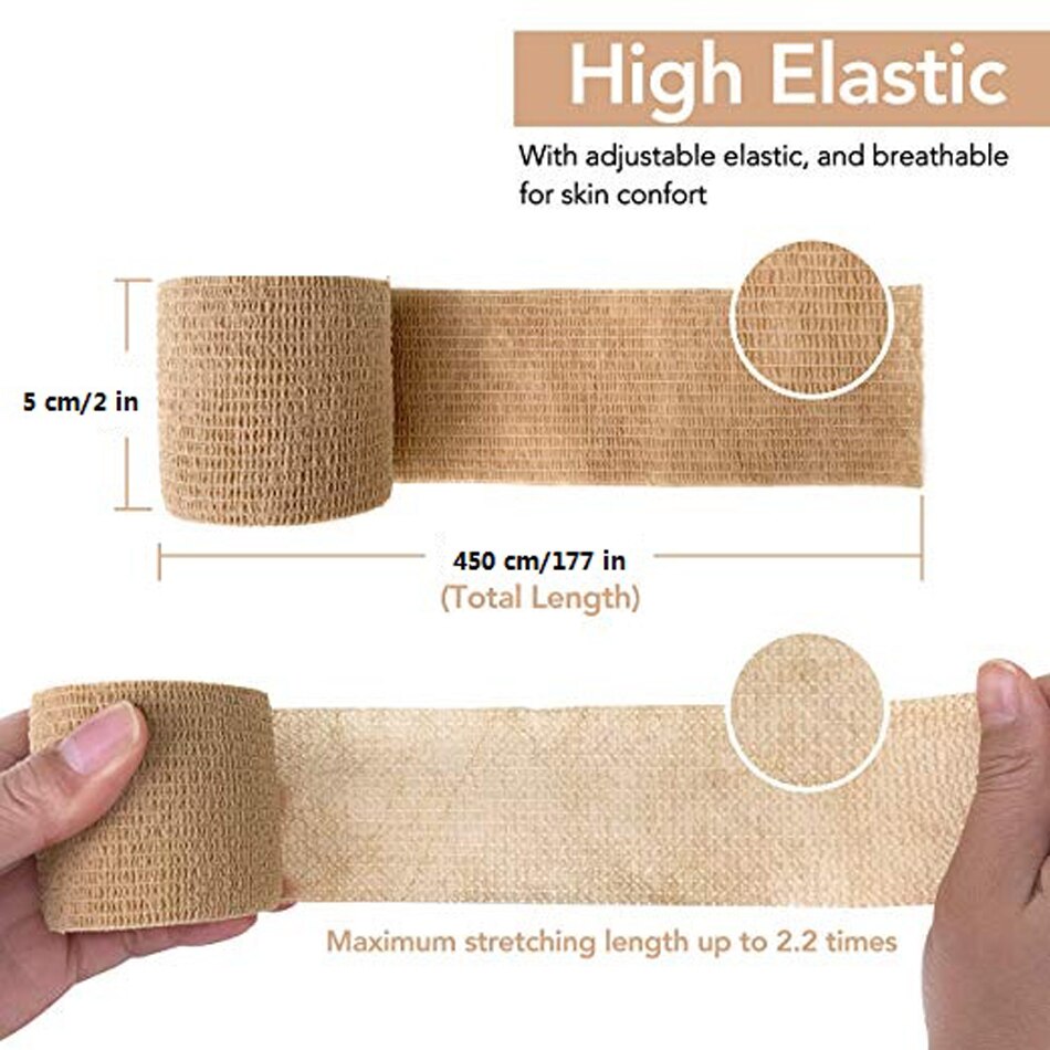 Self Adhesive Elastic Bandage Non-woven Tape - true-deals-club