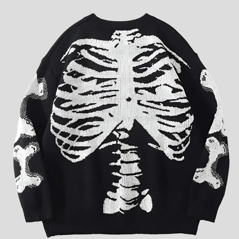 Skeleton Design Autumn Men's Fashion Sweater - true-deals-club