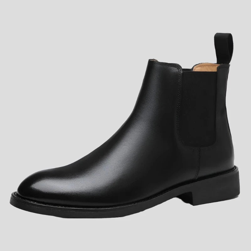 Elegant Slip-On Leather Chelsea Boots for Men - true-deals-club