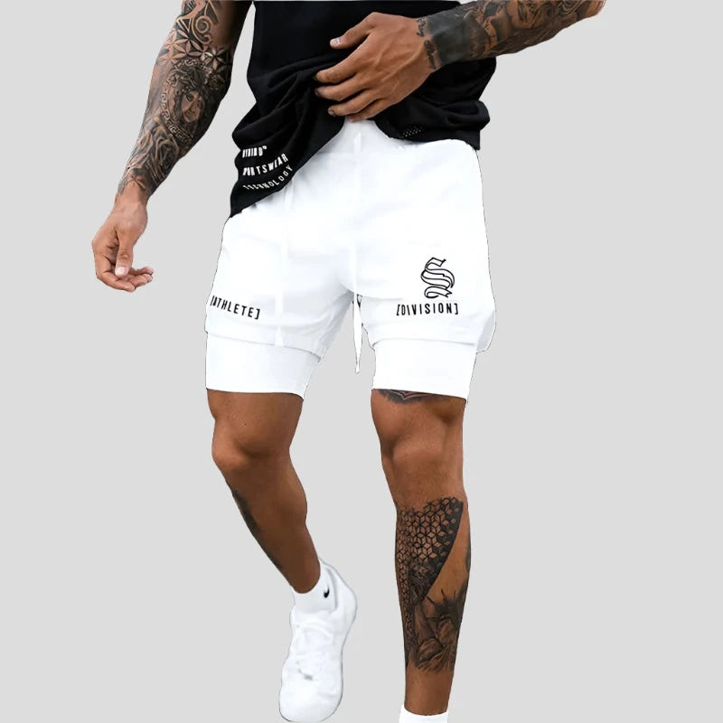 2-in-1 Running and Gym Shorts for Men Quick Dry - true-deals-club