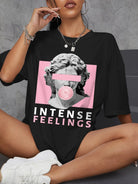 Oversized Female Intense Feelings T-Shirts for Women - true-deals-club