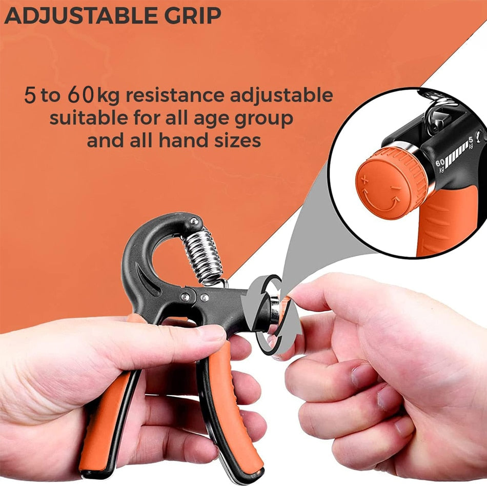 Gym Fitness Adjustable Hand Grip5-60Kg - true-deals-club