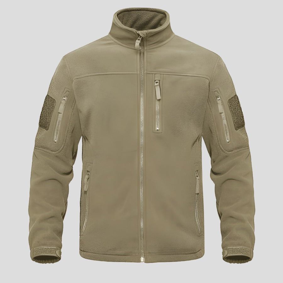 Zip-up Tactical Fleece Jacket for Men - true-deals-club