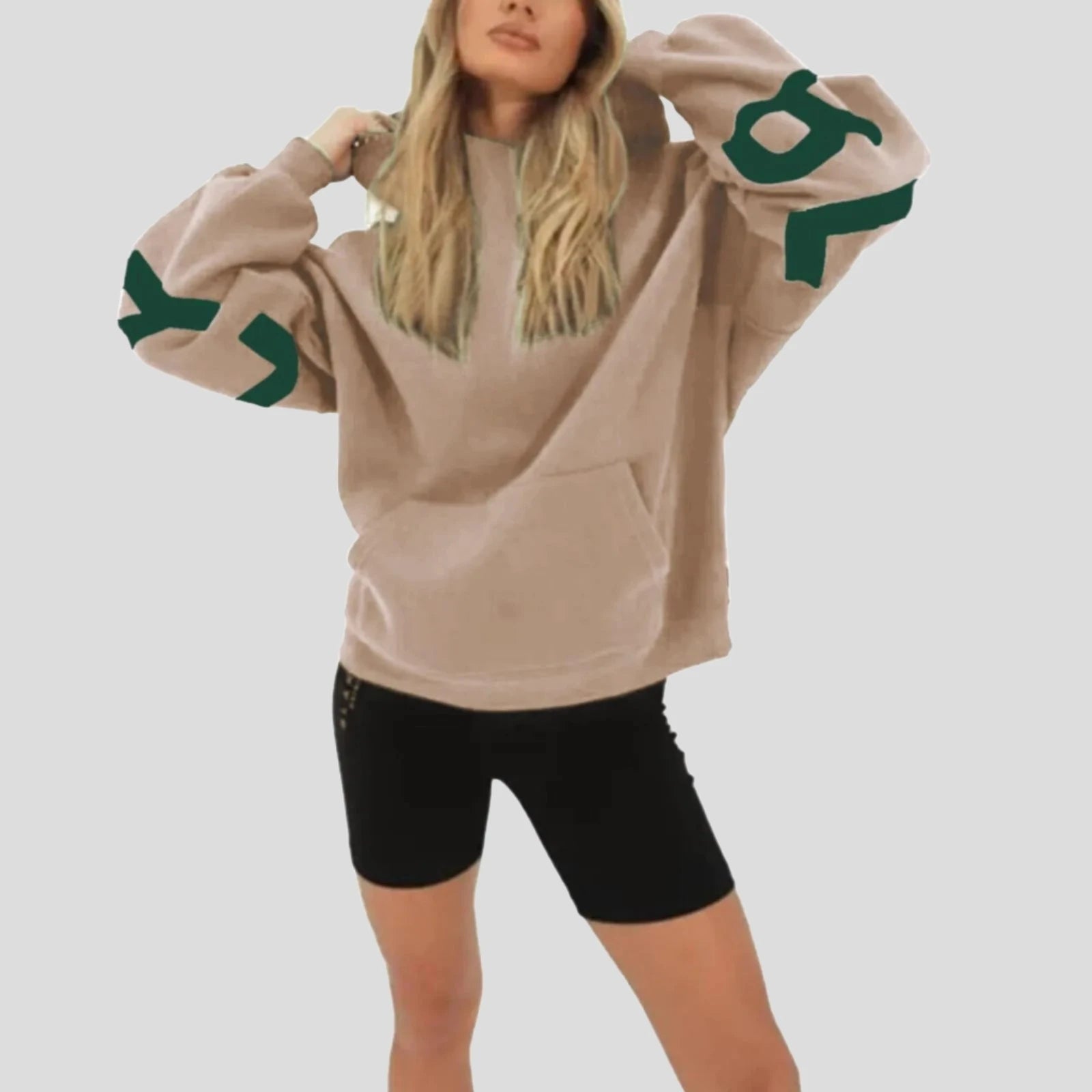 Letter Print Women's Hoodie Sweatshirt - true-deals-club