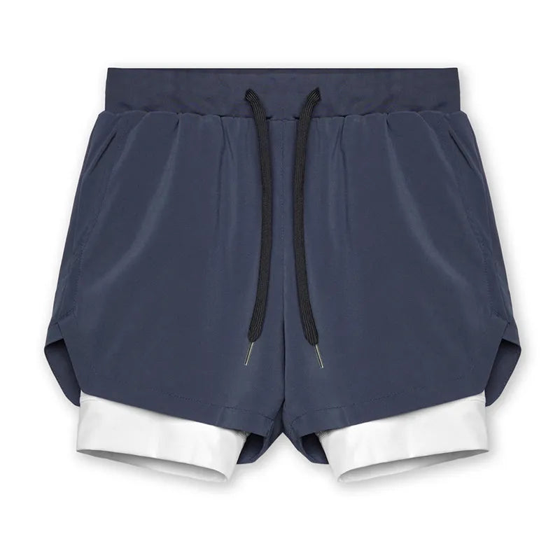 Double-Layer Sport Quick-Dry Shorts for Men - true-deals-club