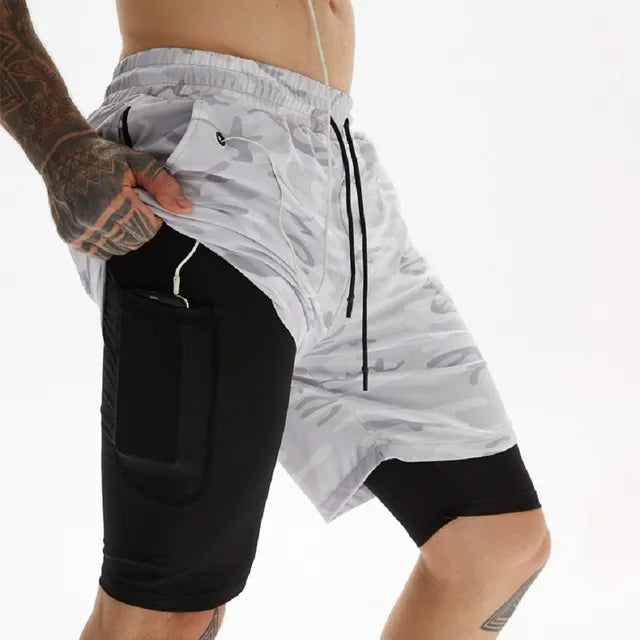 2-in-1 Running and Training Shorts For Men - true-deals-club
