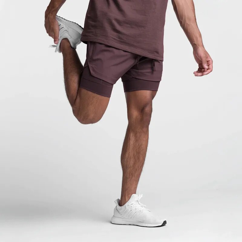 Double-Layer Sport Quick-Dry Shorts for Men - true-deals-club