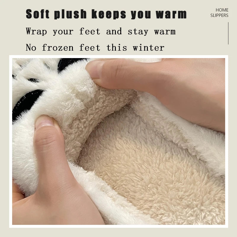 Winter Slippers Women - Plush Warm Snow Cotton - true-deals-club