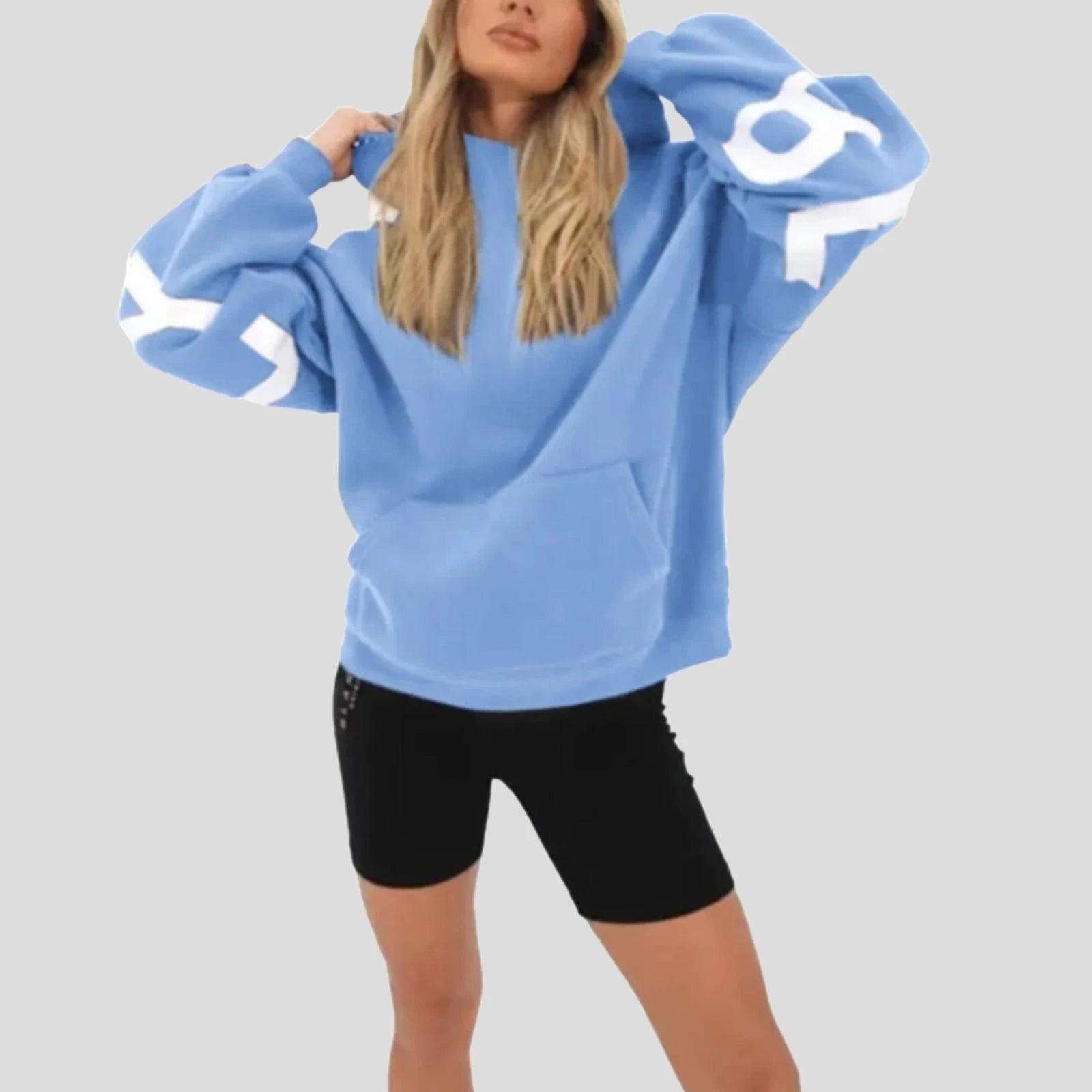Letter Print Women's Hoodie Sweatshirt - true-deals-club