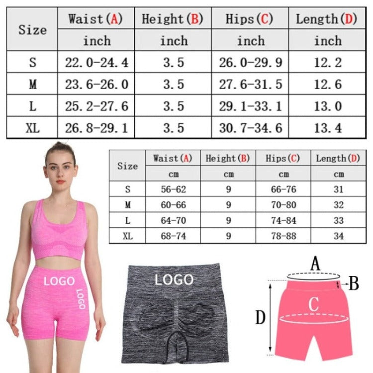 Fitness Booty Push Up Shorts for Women - true-deals-club