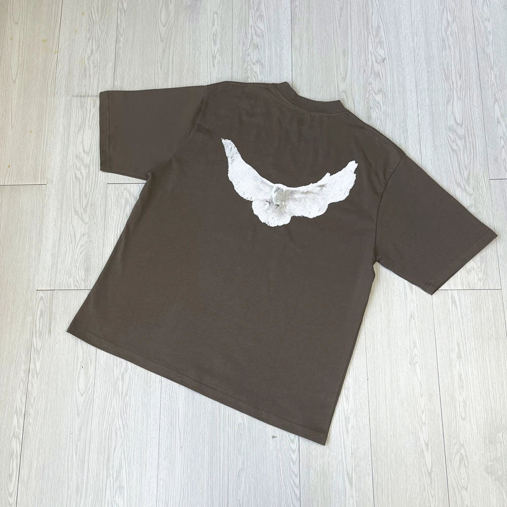 YZY DOVE: Kanye West Streetwear Pigeon Print Tee - true-deals-club