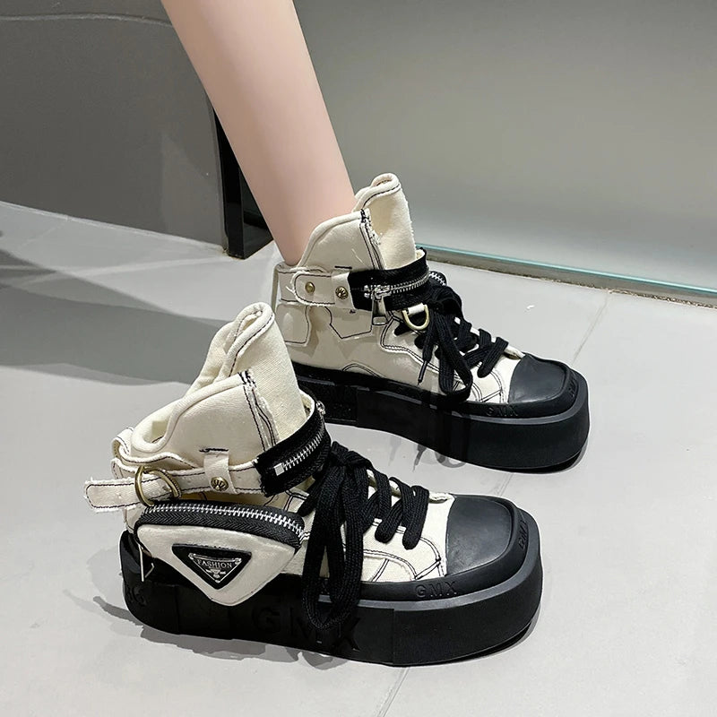 Ankle Boots Denim Platform Luxury for Women - true-deals-club