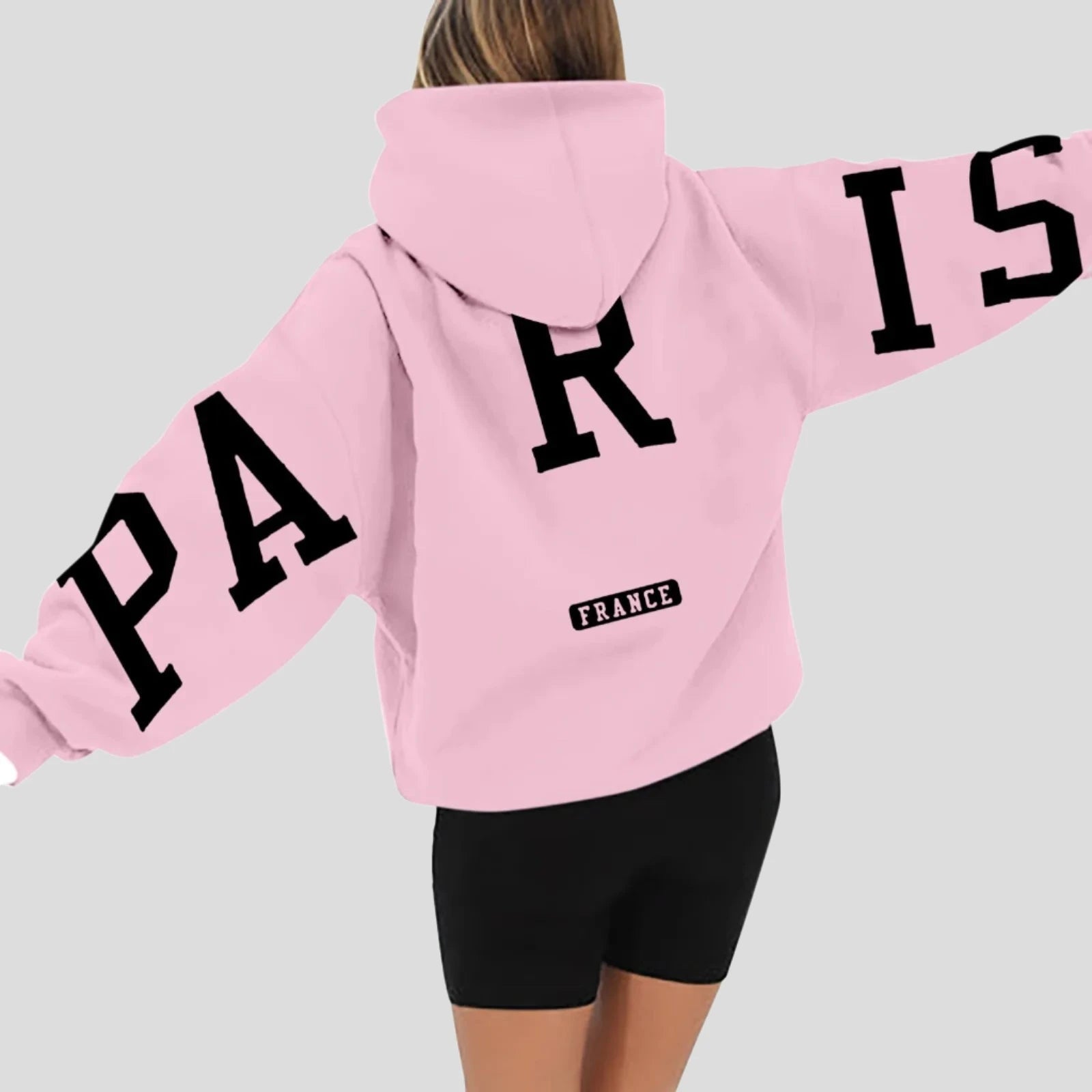Paris France Printed Sweatshirt Hoodie for Women - true-deals-club