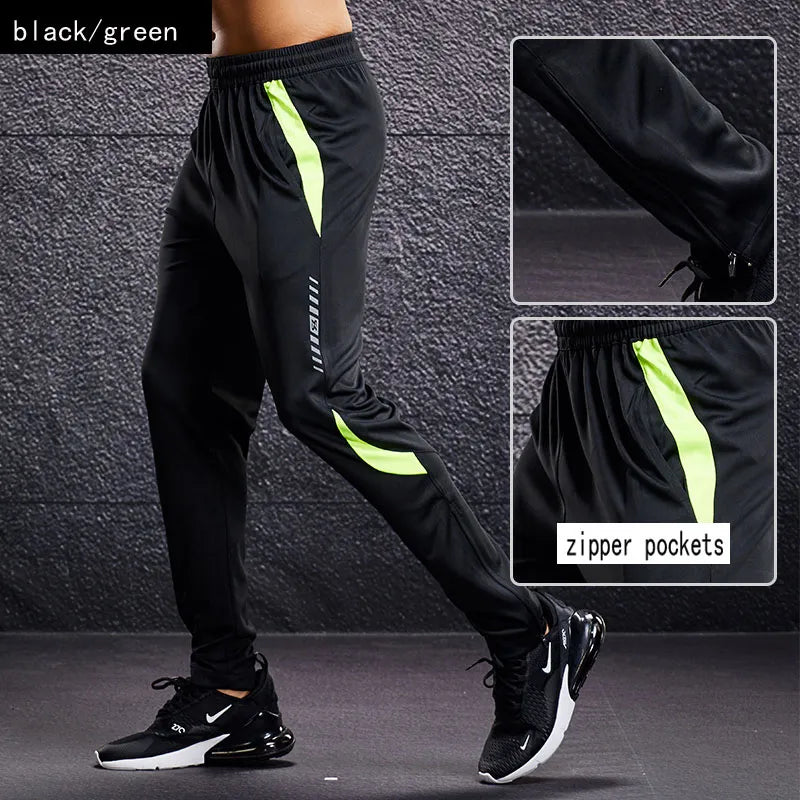 Men's Zipper Pocket Sport Pants: Running and Fitness - true-deals-club