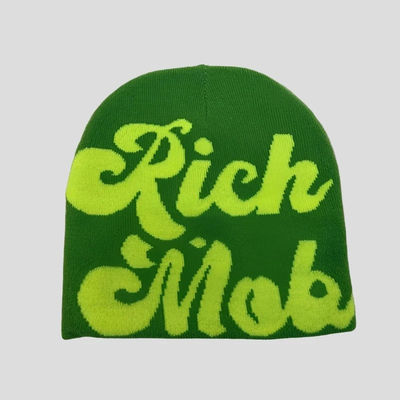 Rich Mob Knitted Beanie: Unisex Winter Hat - true-deals-club