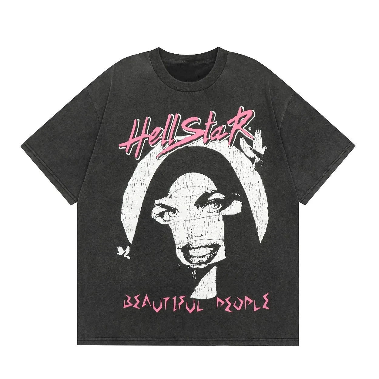 Hellstar Parent-Child Printed Oversized Hip-hop Tees - true-deals-club