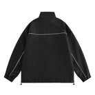 Men's Streetwear Color Patch Stand Collar Zipper Jacket - true-deals-club