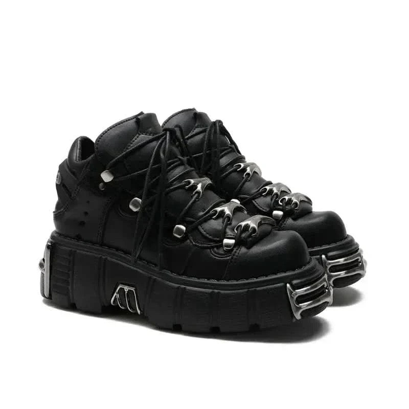 Goth Sneakers for Women - Edgy Style in Black - true deals club