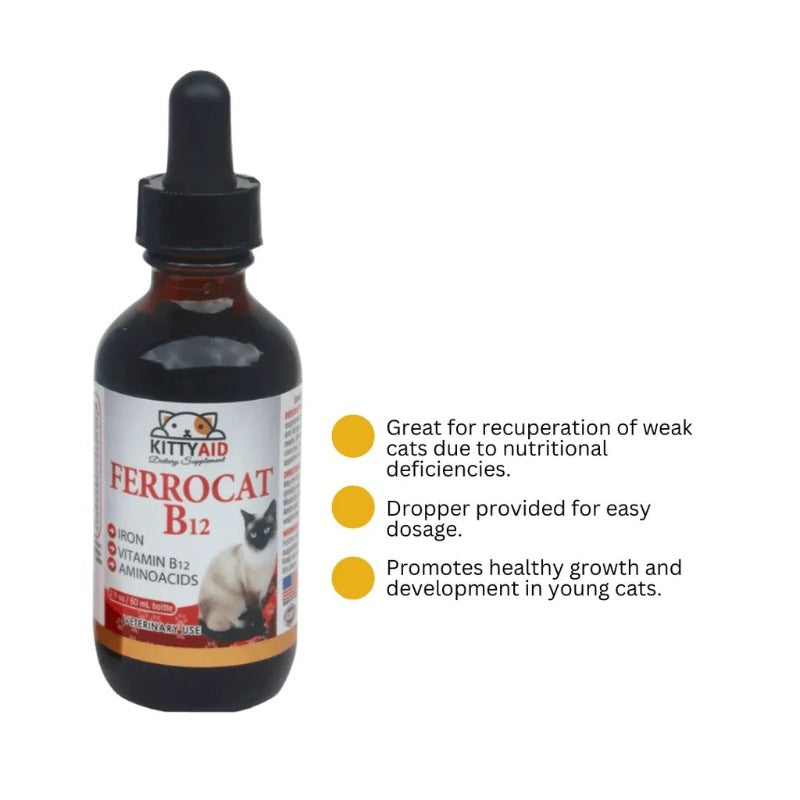 Ferrocat B12 - Liquid Iron Nutritional Supplement for Cats - True-Deals-Club