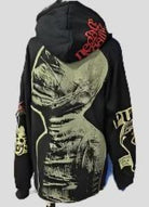 Goth Hoodie Y2K Retro Mummy Print Oversized - true-deals-club