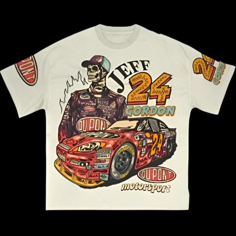 Jeff Gordon American Oversized Graphic T Shirts - true-deals-club