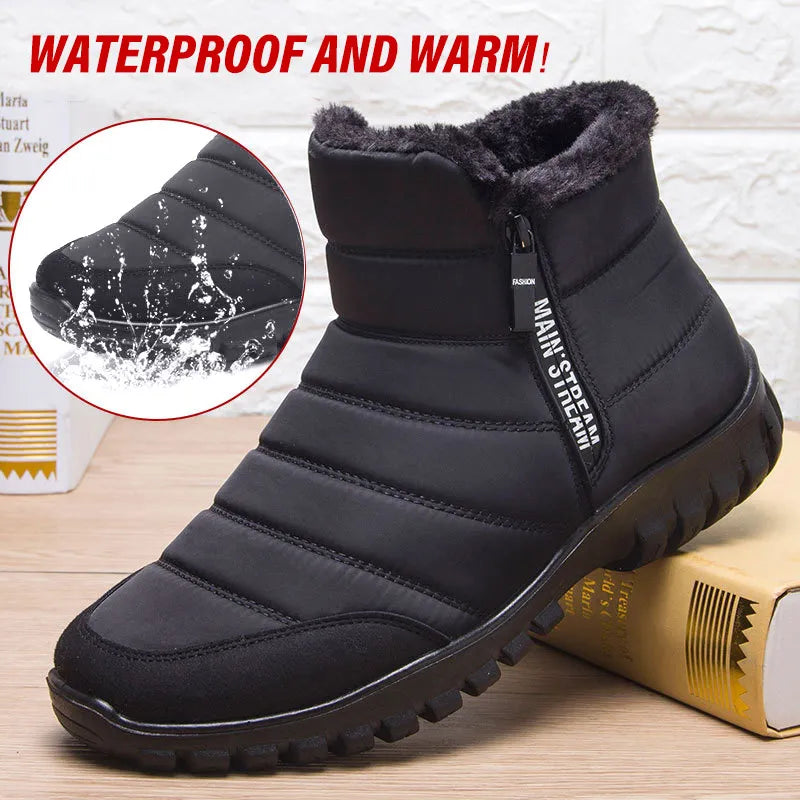 Non-Slip Warm Waterproof Ankle Boots - true-deals-club