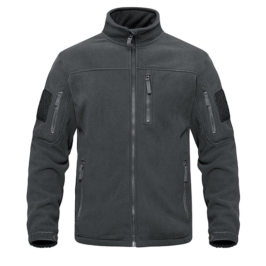 Full Zip-up Tactical Fleece Jacket for Men - true-deals-club