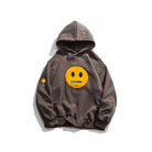 Unisex Zipper Pocket Smile Face Hoodies - True-Deals-Club