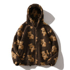 Unisex Furry Bear Streetwear Zip-up Jacket - True-Deals-Club