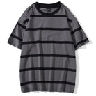 Striped Streetwear All-Match T-shirts for Men - true-deals-club