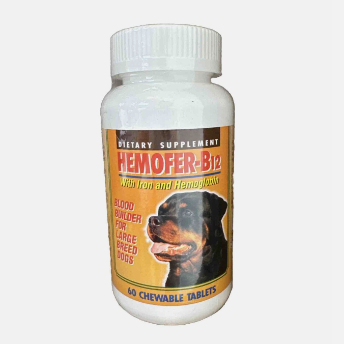 HEMOFER B12 Iron Vitamin & Hemoglobin Supplement for Dogs - True-Deals-Club