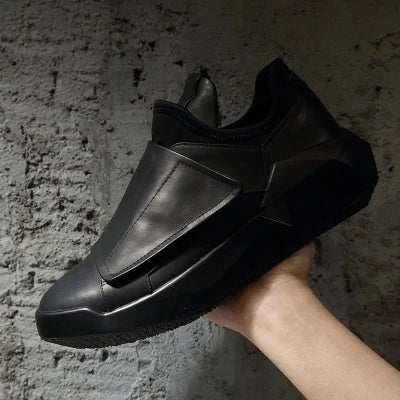 Summer Men's Luxury Platform Leather Shoes Thick Bottom Oxfords - True-Deals-Club