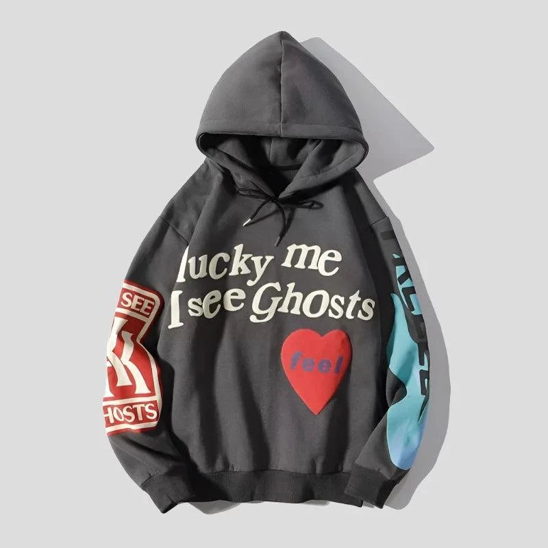 Lucky Me I See Ghosts Unisex Hooded Sweatshirt - true-deals-club