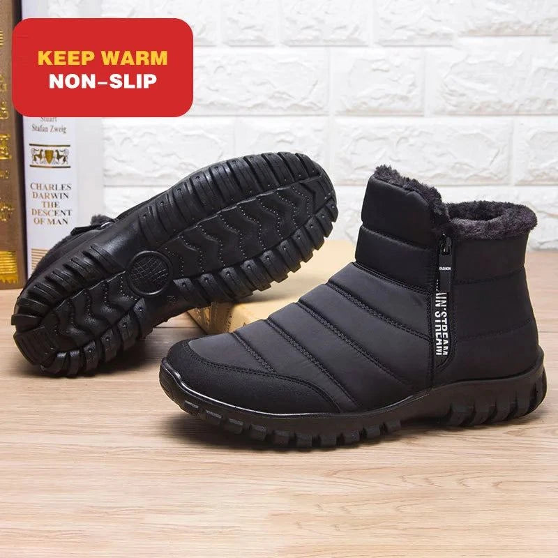 Non-Slip Warm Waterproof Ankle Boots - true-deals-club