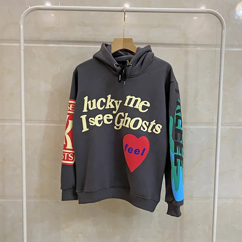 Lucky Me I See Ghosts Unisex Pullover Sweatshirt - true-deals-club