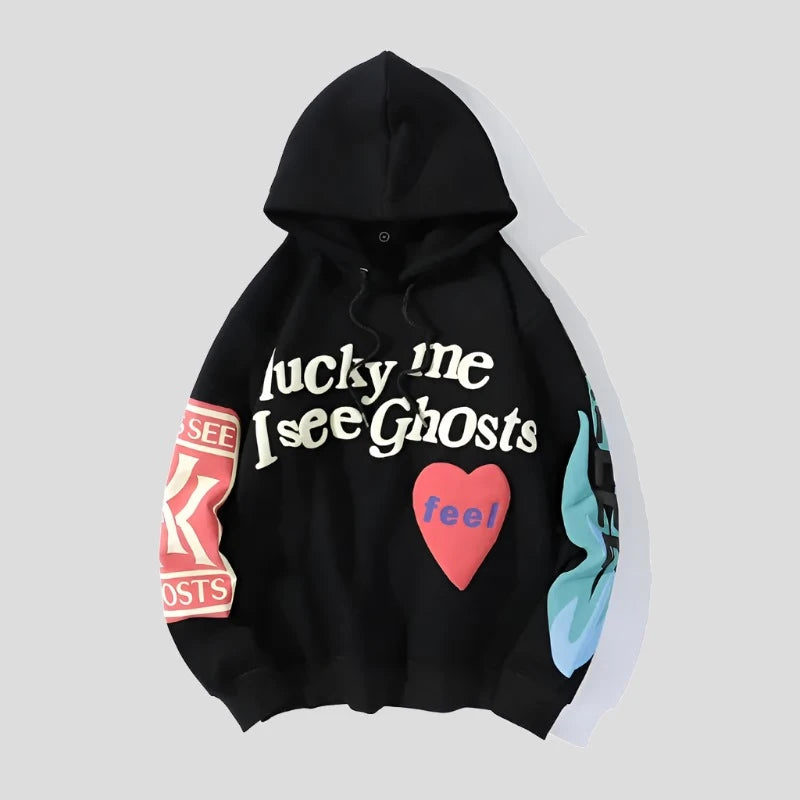 Lucky Me I See Ghosts Unisex Hooded Sweatshirt - true-deals-club