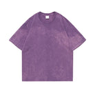 Women's Acid Wash Short Sleeves T-shirts - True-Deals-Club
