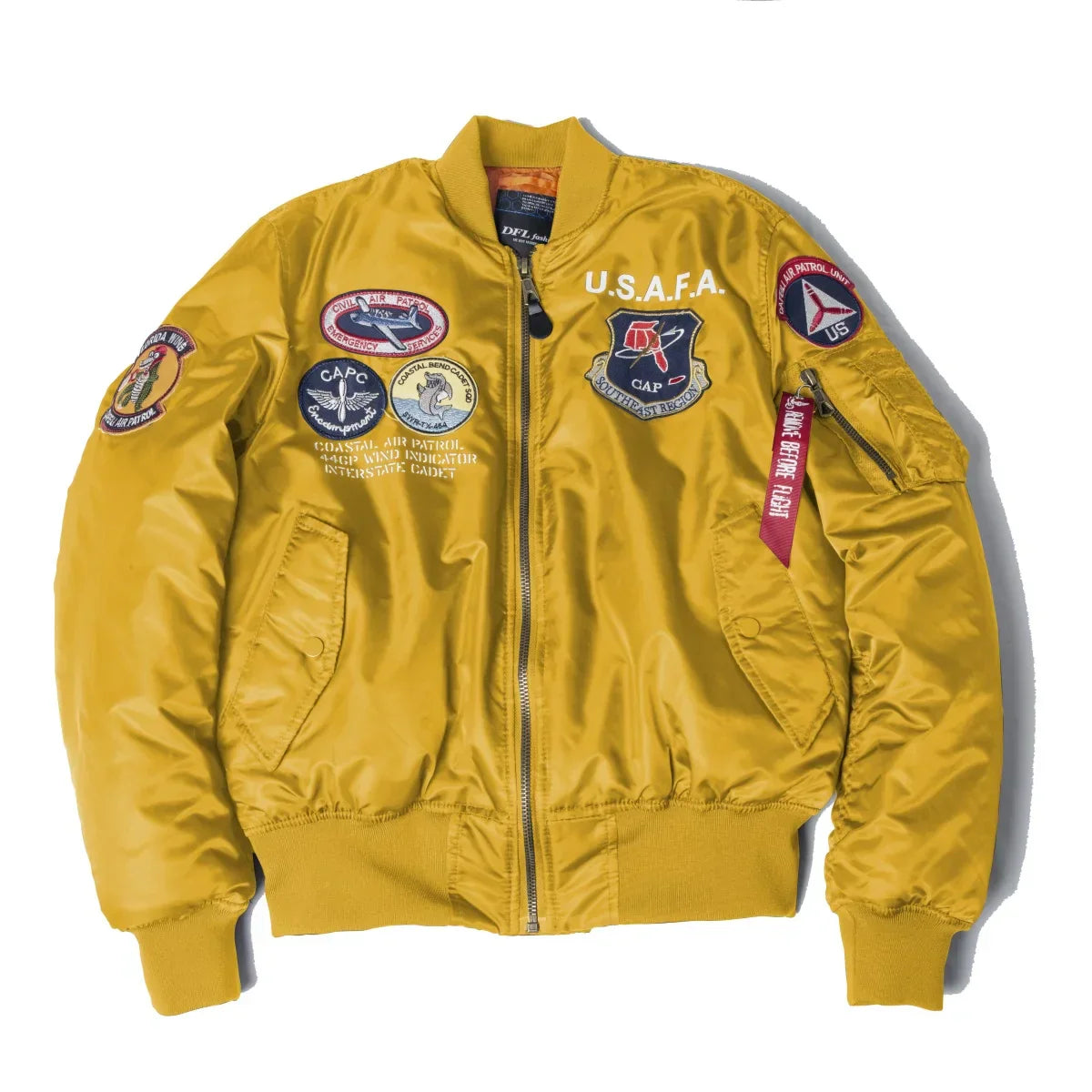 Top Gun Bomber Jacket - Vintage Pilot Embroidery Jacket - true deals club