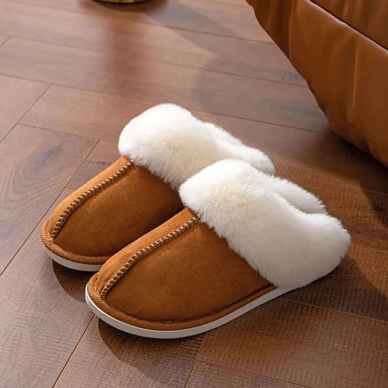 Winter Slippers for Women - Faux Suede Indoor Comfort - true deals club