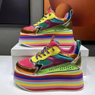 Colorful High Platform Women's Sneakers Spring/Autumn - true-deals-club