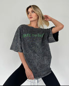 Vintage Cotton Acid Wash Tee for Women - true-deals-club