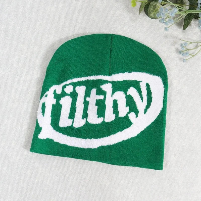 Aesthetic Wool Knit Filthy Beanie Hat - true-deals-club