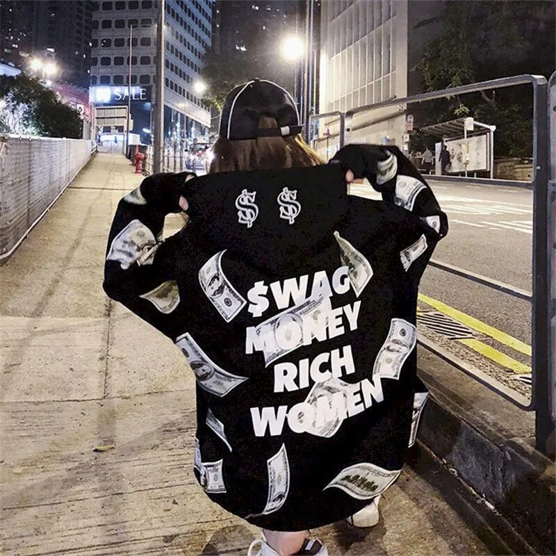 Swag Oversized Plush Women's Mid-Length Jacket - True-Deals-Club