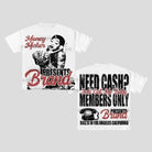 Oversized Graphic T Shirts - Need Cash? Just Call Me Baby - true-deals-club