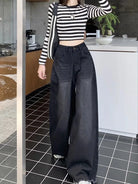 Fried Straight Wide-Leg Denim Pants: Hot Girl Baggy Jeans for Y2K Street Vintage Women - true-deals-club