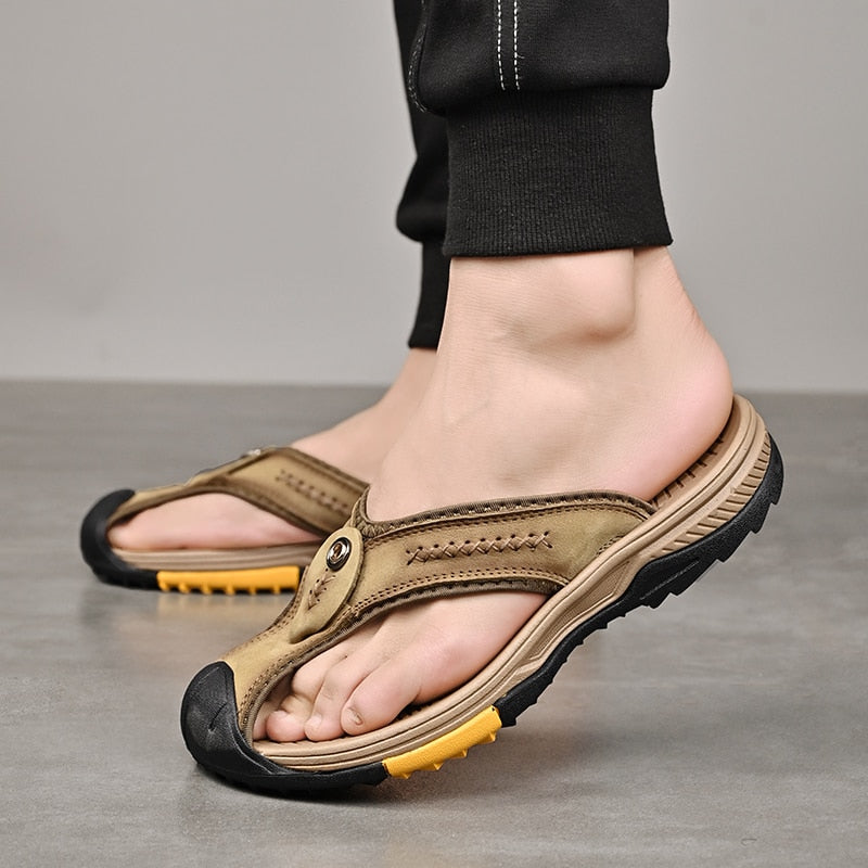 Men's Beach-Ready Flip-Flop Sandals - True-Deals-Club