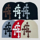 Cross Beanies - Knitted Streetwear Wool Beanie - Winter Hats - true-deals-club