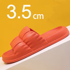 Women's 3.5 cm Platform Single Strap Slides - True-Deals-Club