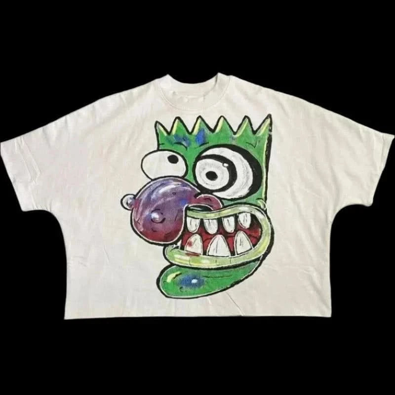 Courage Eustace Mask T-Shirts - Oversized Graphic Tees - true-deals-club