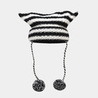 Striped Beanie: Striped Cozy Headwear Essential for Winter - true-deals-club